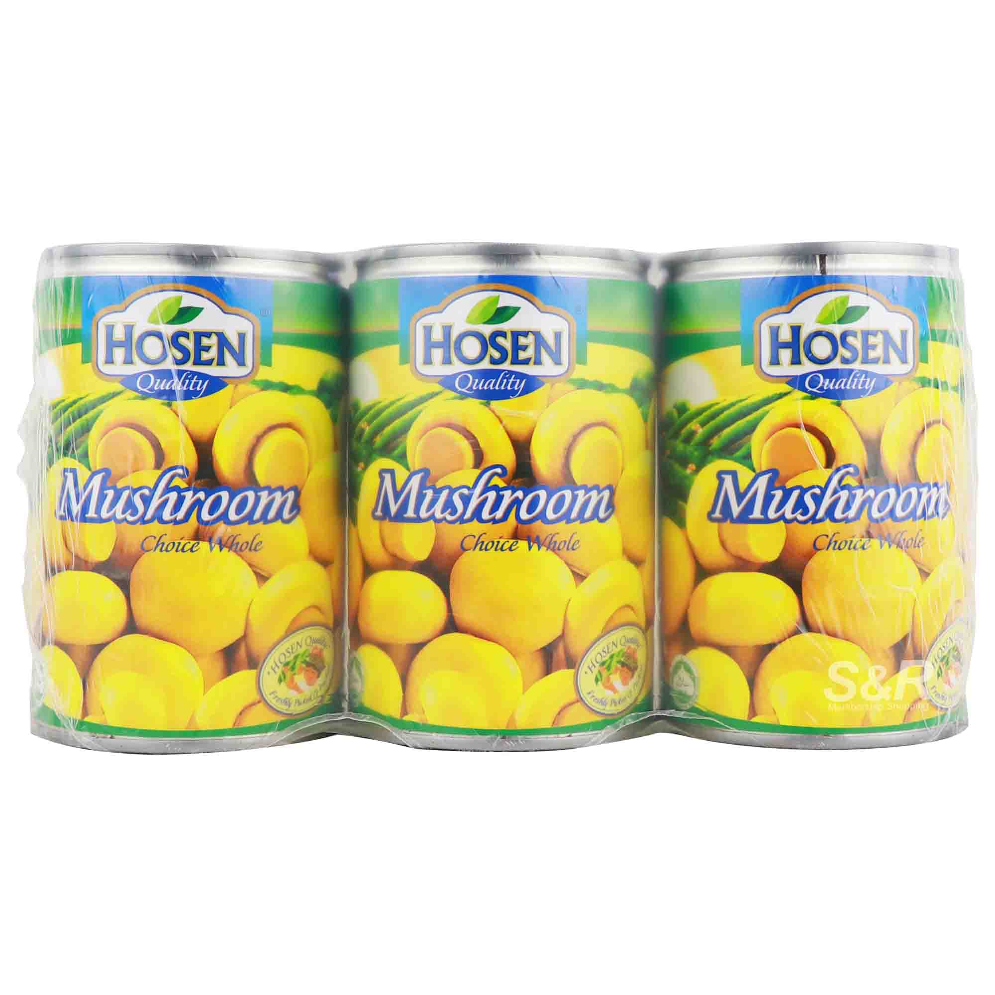 Hosen Quality Mushroom Choice Whole 3 cans Hosen Quality Mushroom Choice Whole 3 cans
